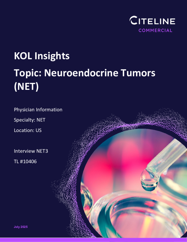 神经内分泌肿瘤（NET）的KOL洞察报告