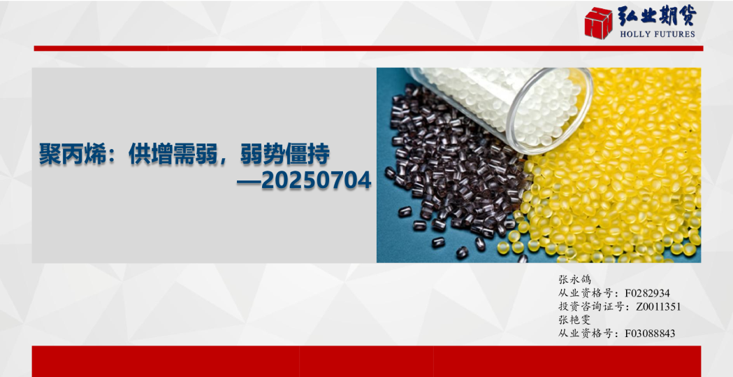 聚丙烯：供增需弱，弱势僵持