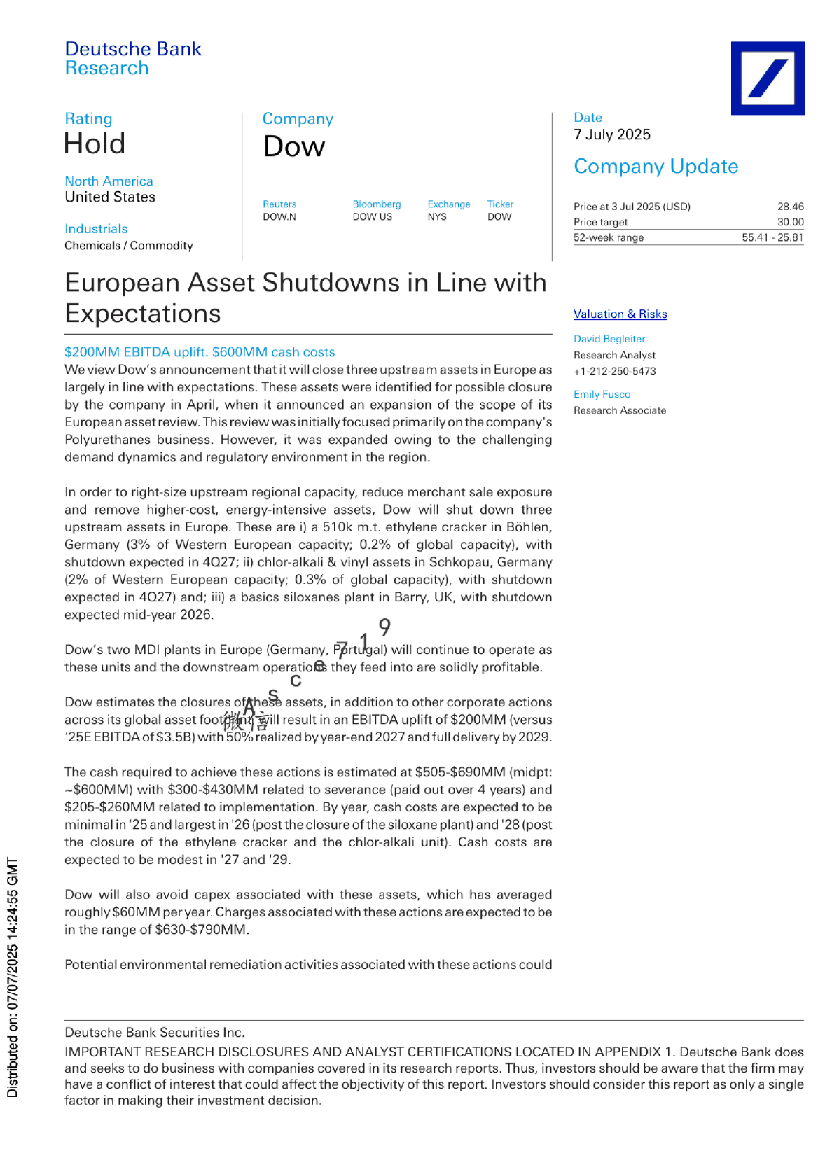 欧洲资产关闭符合预期