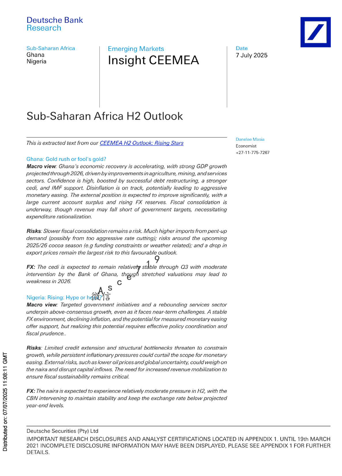 撒哈拉以南非洲 H2 展望：新星崛起