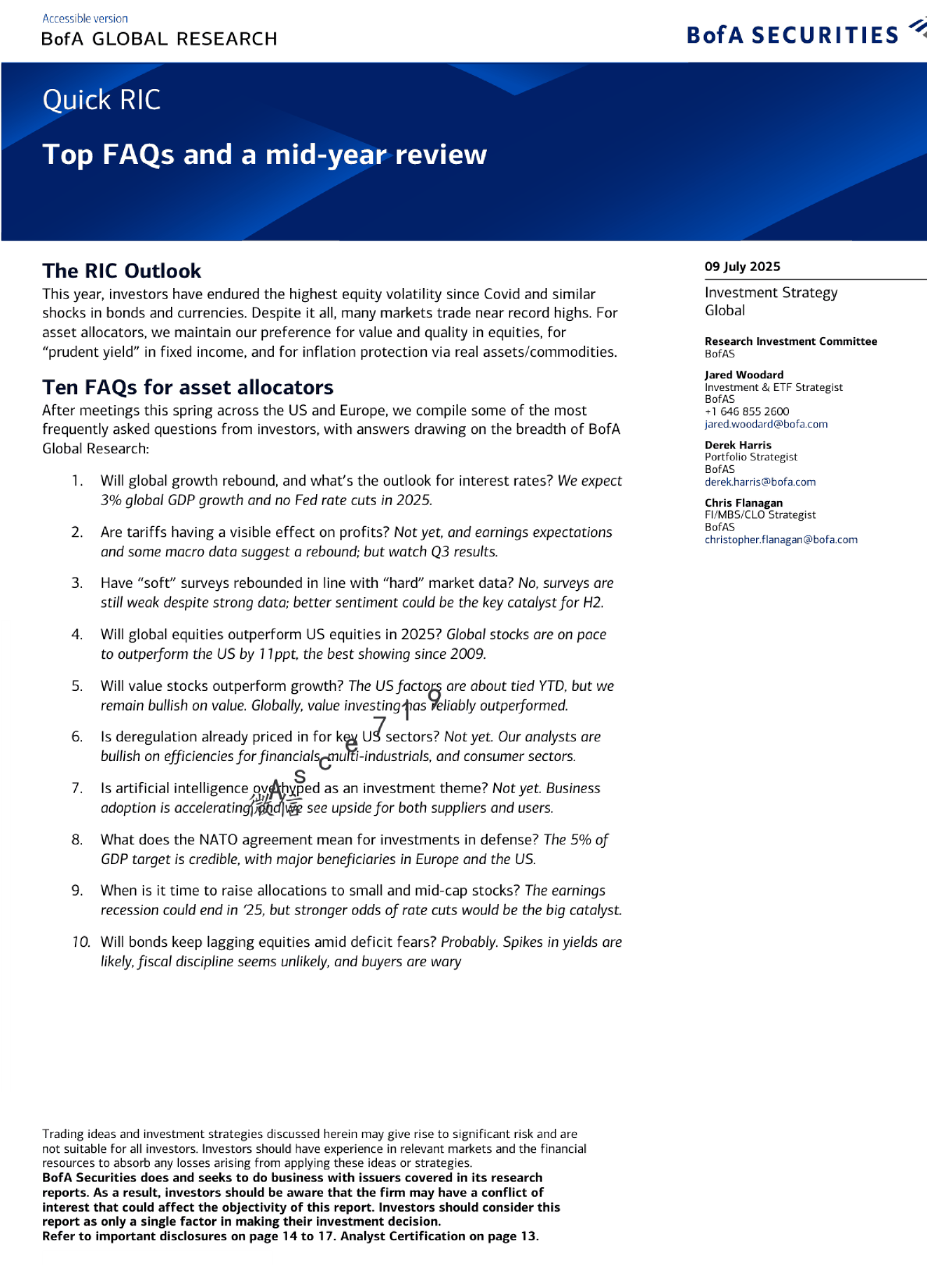 十大常见问题及年中回顾