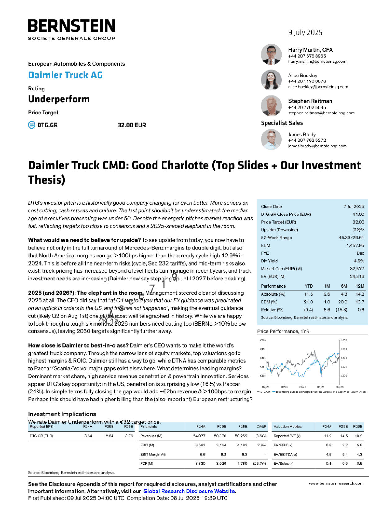 戴姆勒卡车CMD：好夏洛特（顶部幻灯片+我们的投资论文）