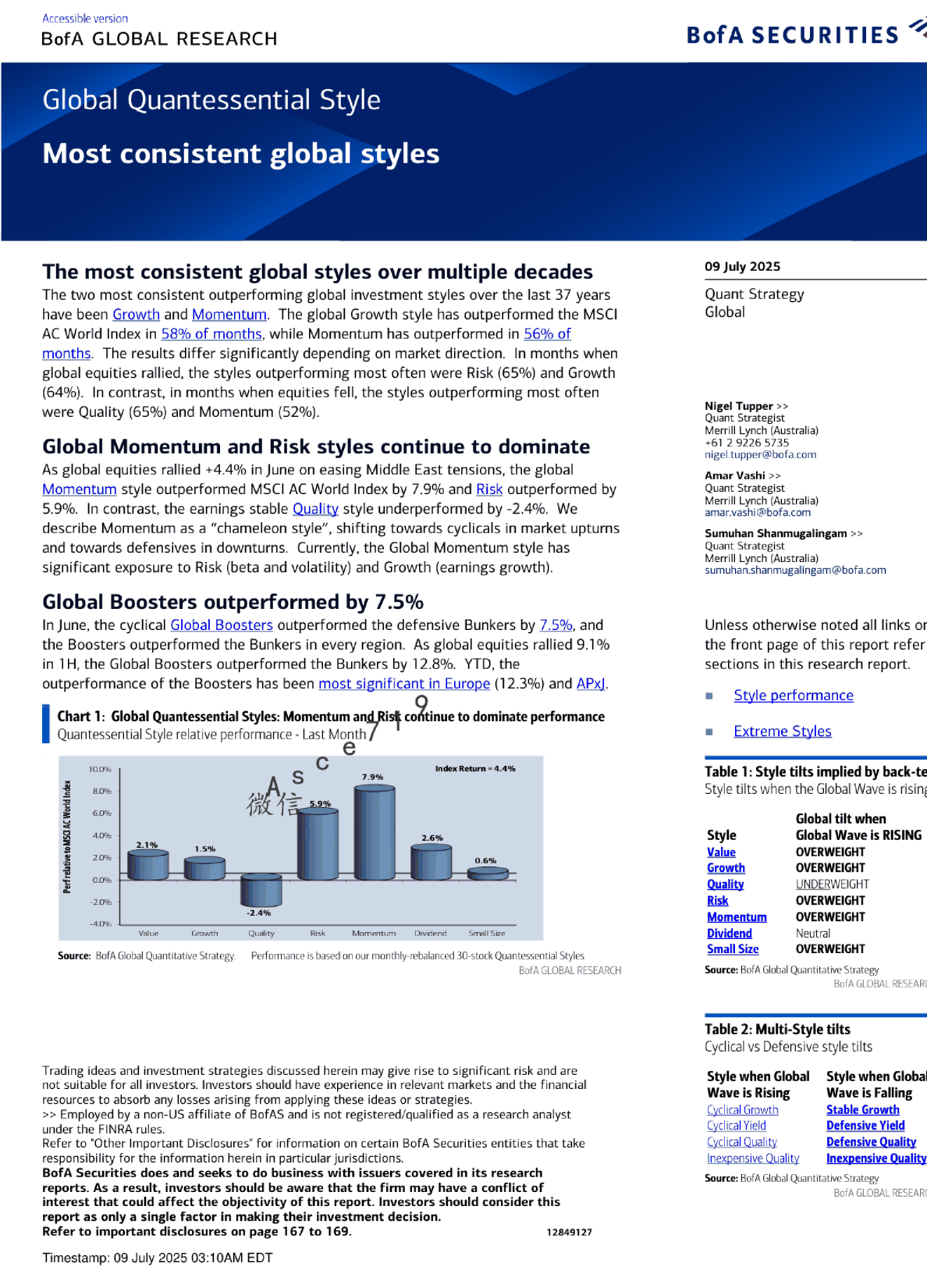 过去37年全球最稳定的投资风格：成长和动量