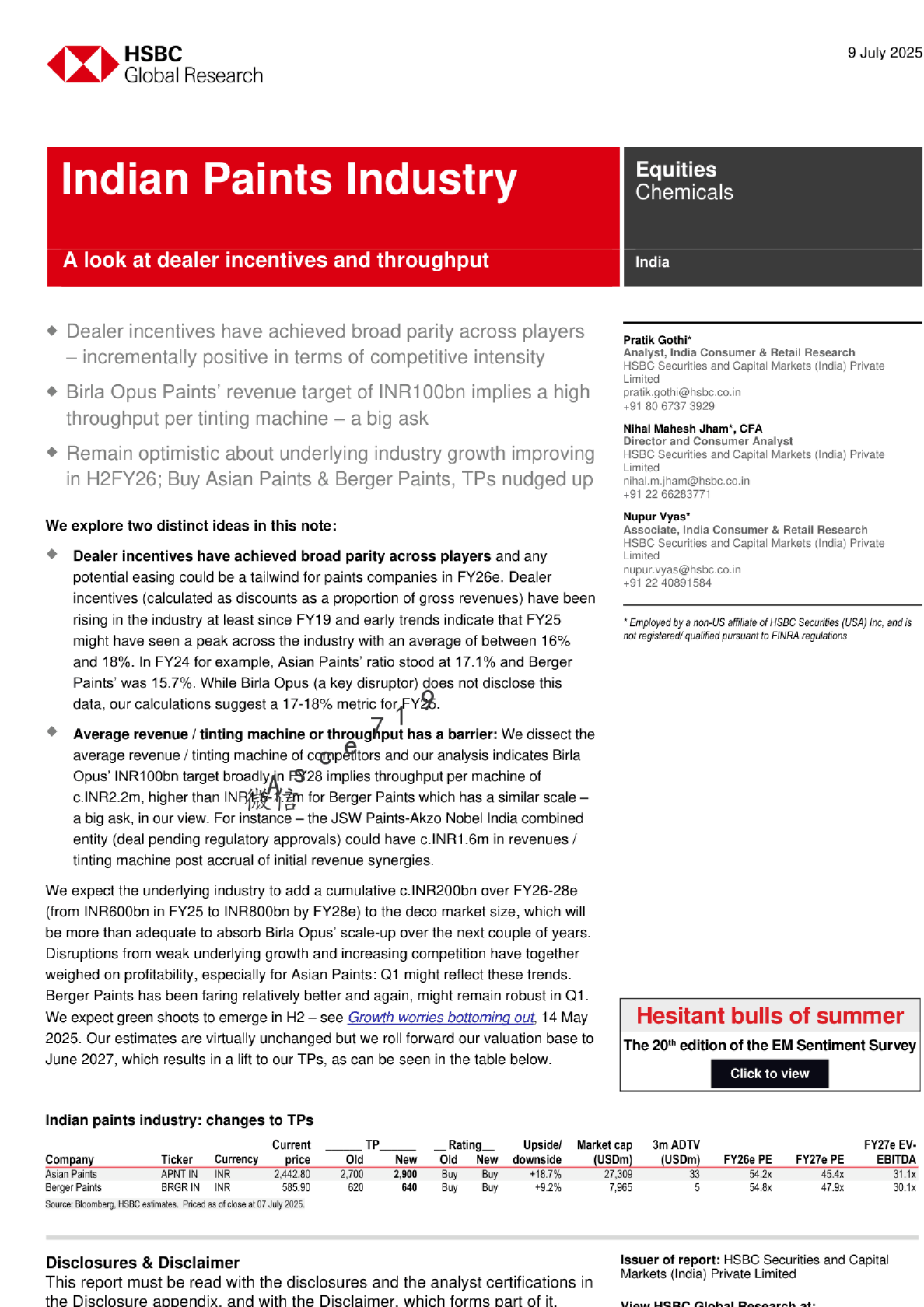 印度涂料行业：经销商激励措施与生产效率分析