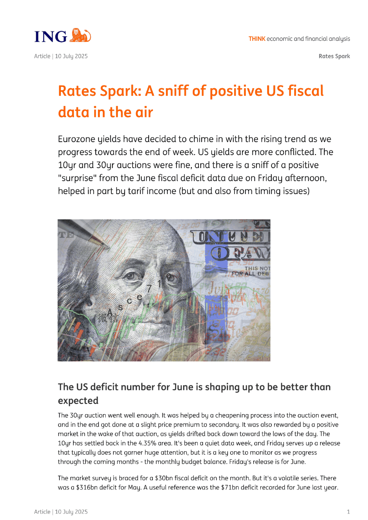 利率观察：美国财政数据出现积极迹象