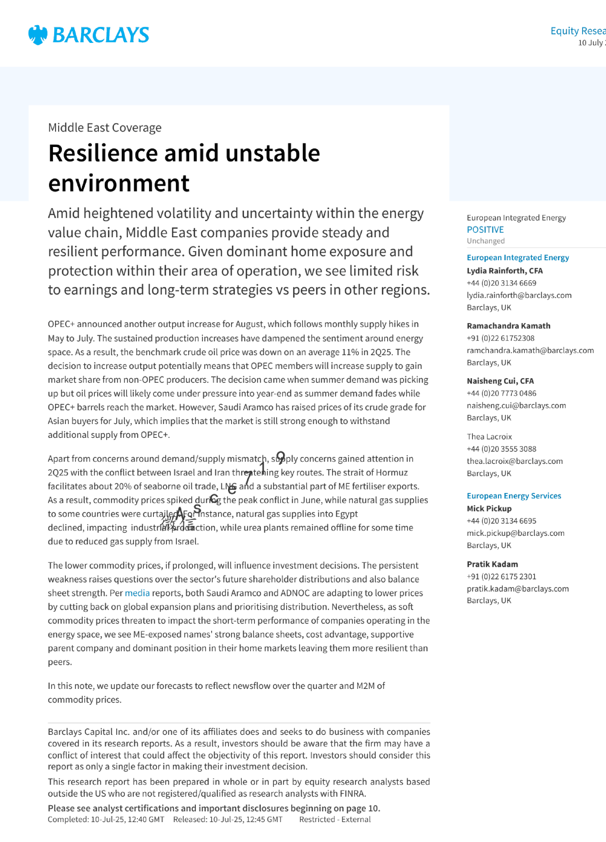 中东覆盖：不稳定环境中的韧性