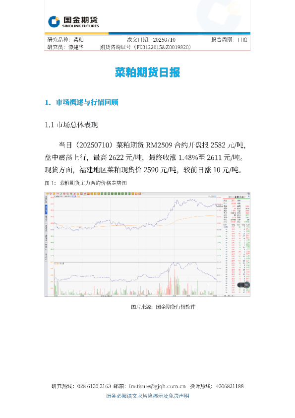 观投研之菜粕日报