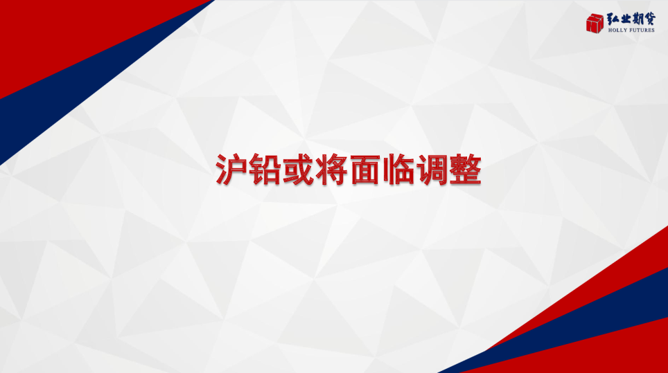 沪铅或将面临调整