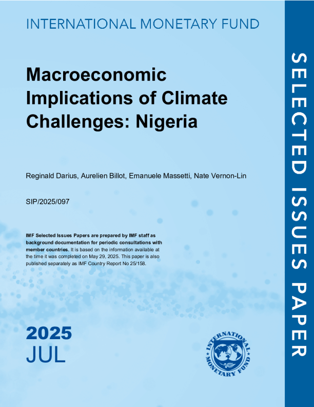 气候挑战的宏观经济影响：尼日利亚