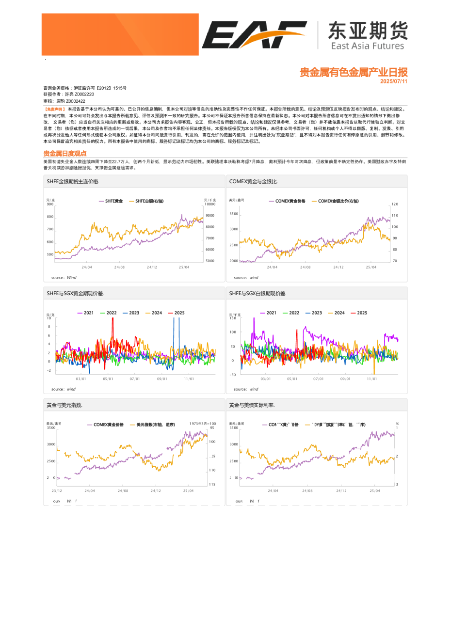 贵金属有色金属产业日报