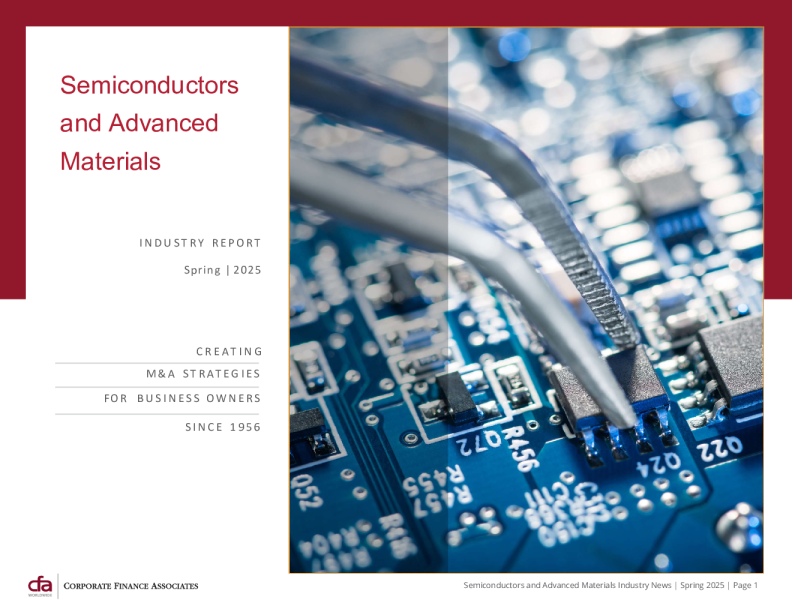 2025年春季全球半导体与先进材料行业并购策略与市场趋势报告