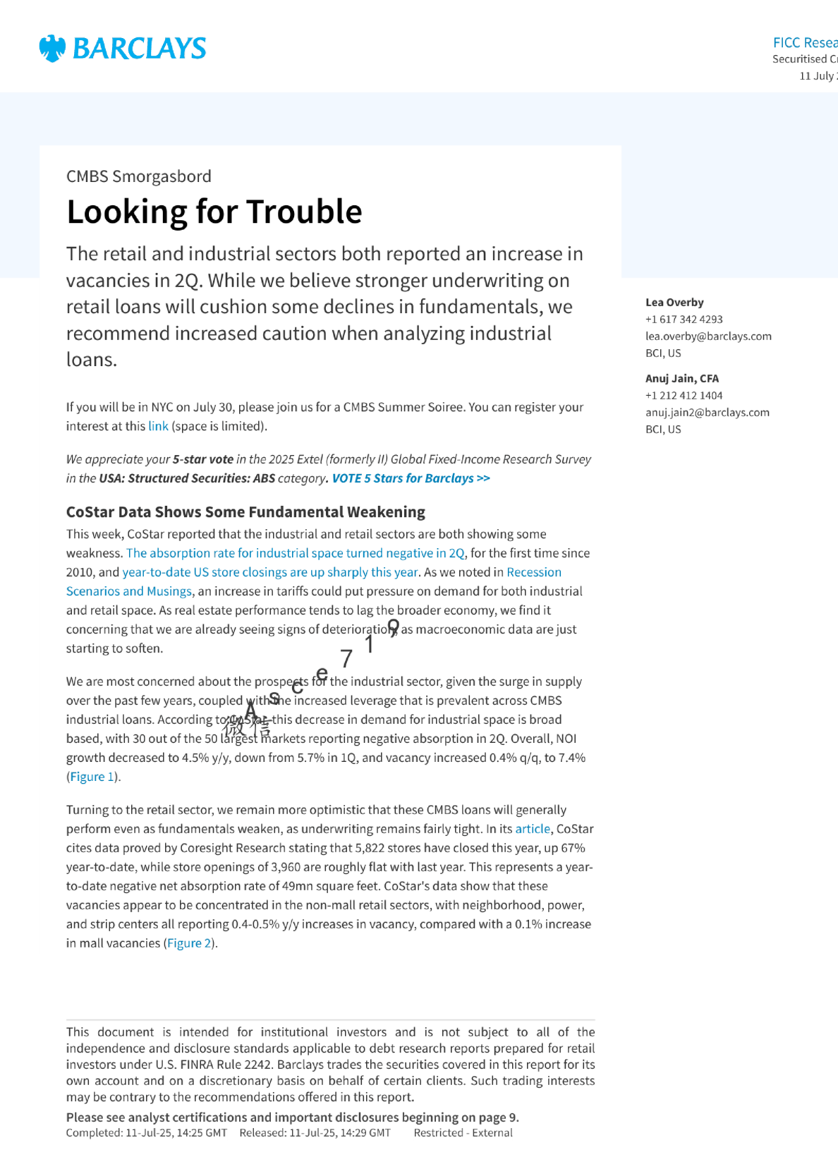 CMBS 大杂烩：寻找麻烦