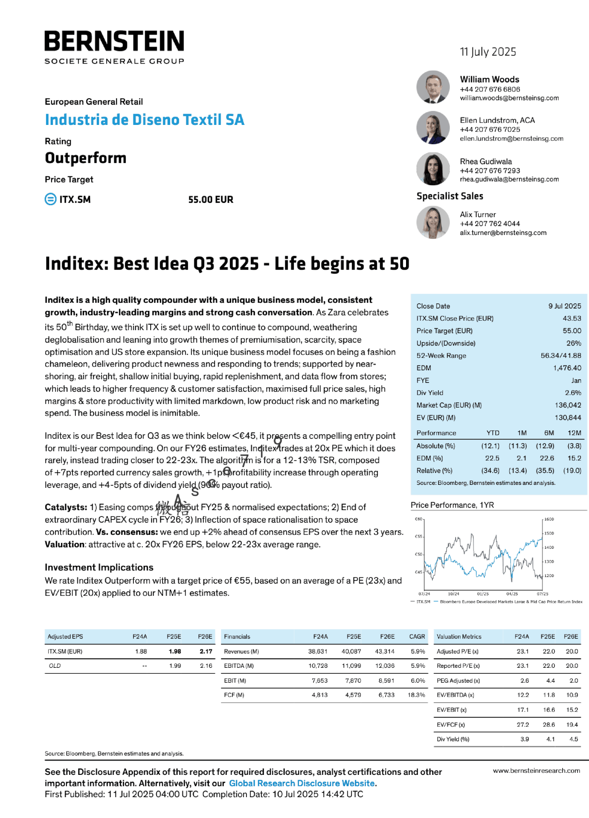 Inditex: 2025年第三季度最佳投资选择 - 50岁迎来新生