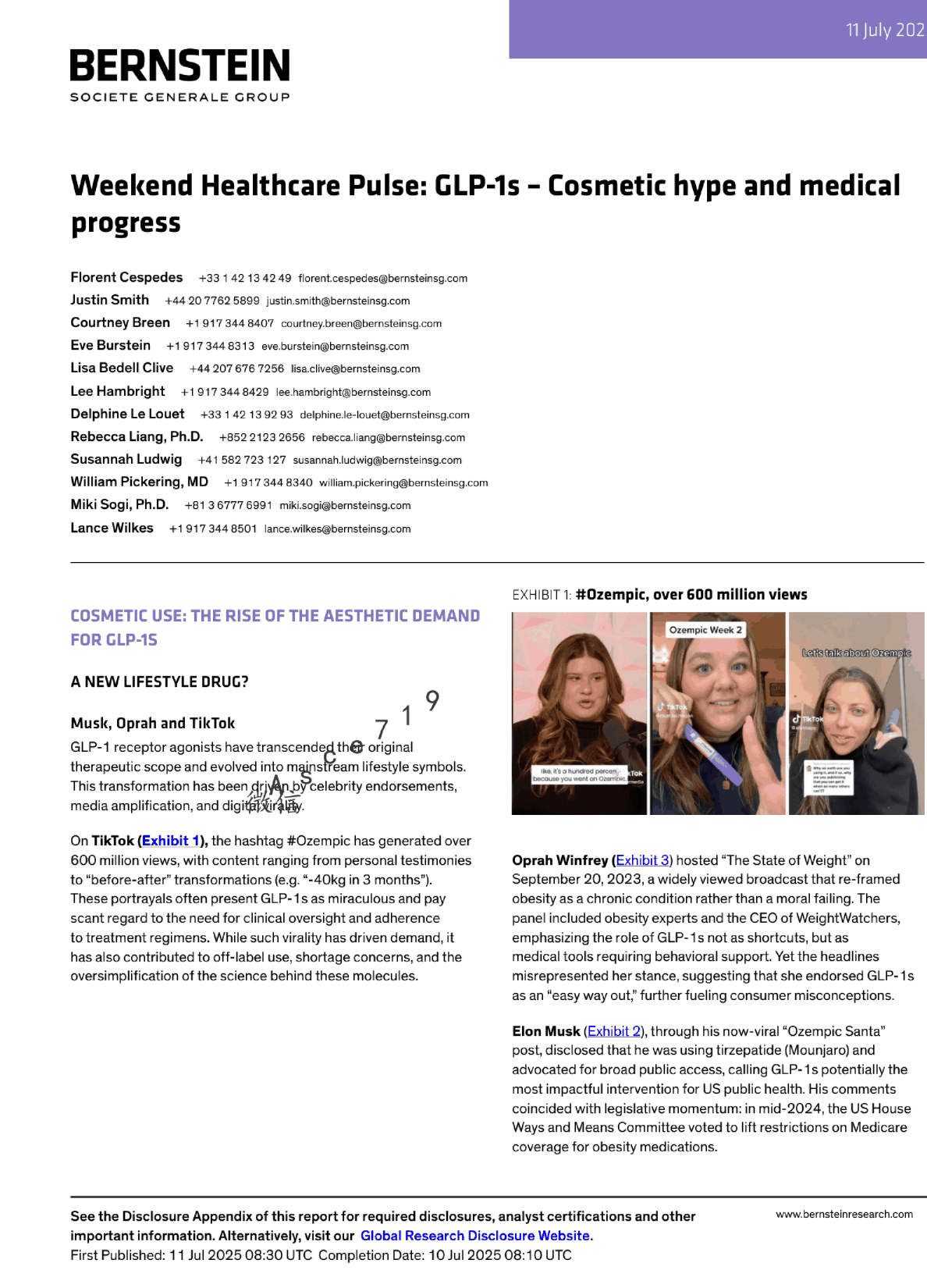 周末医疗脉搏：GLP-1s - 美容炒作与医学进展