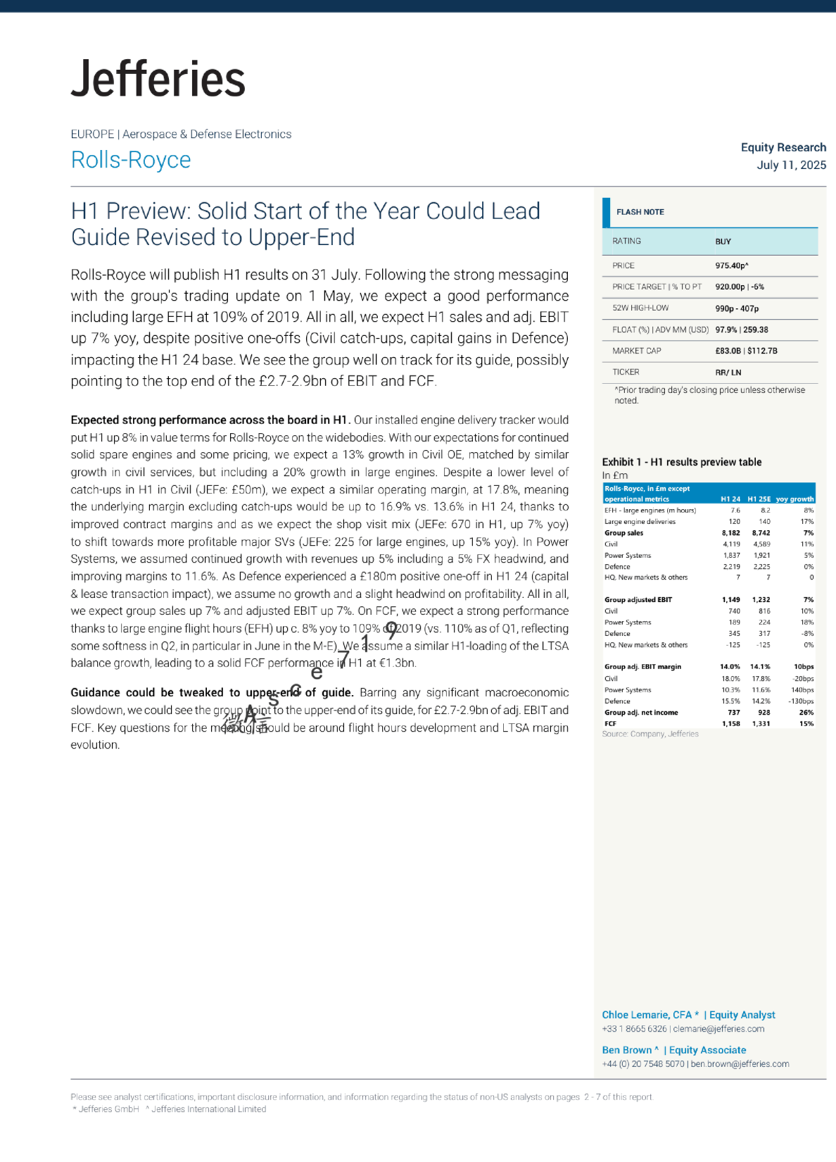 H1预览：年初表现强劲可能推动指引上调至上限