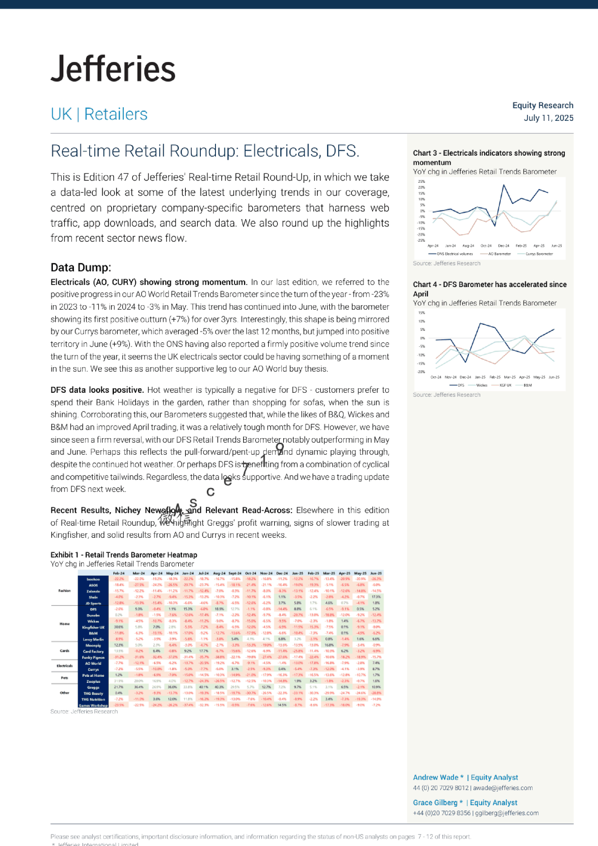 实时零售综述：电子产品与DFS