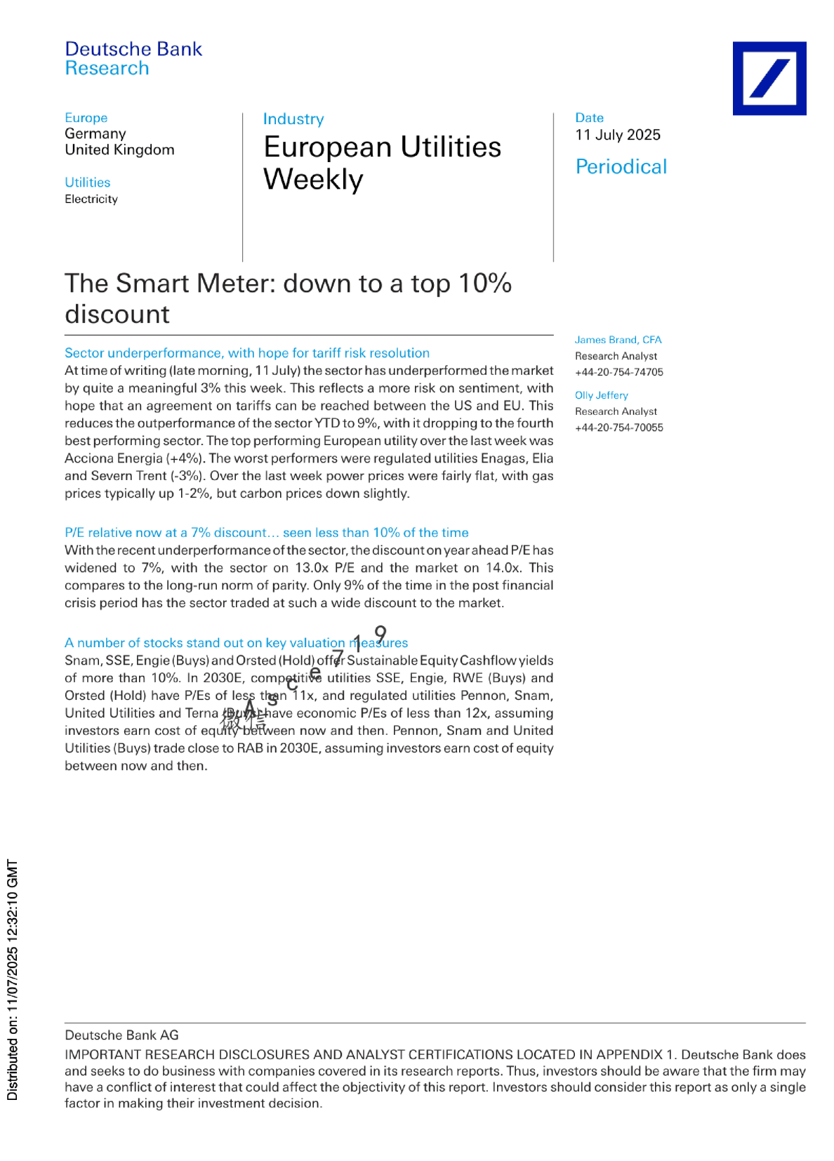 智能电表：降至前10%的折扣