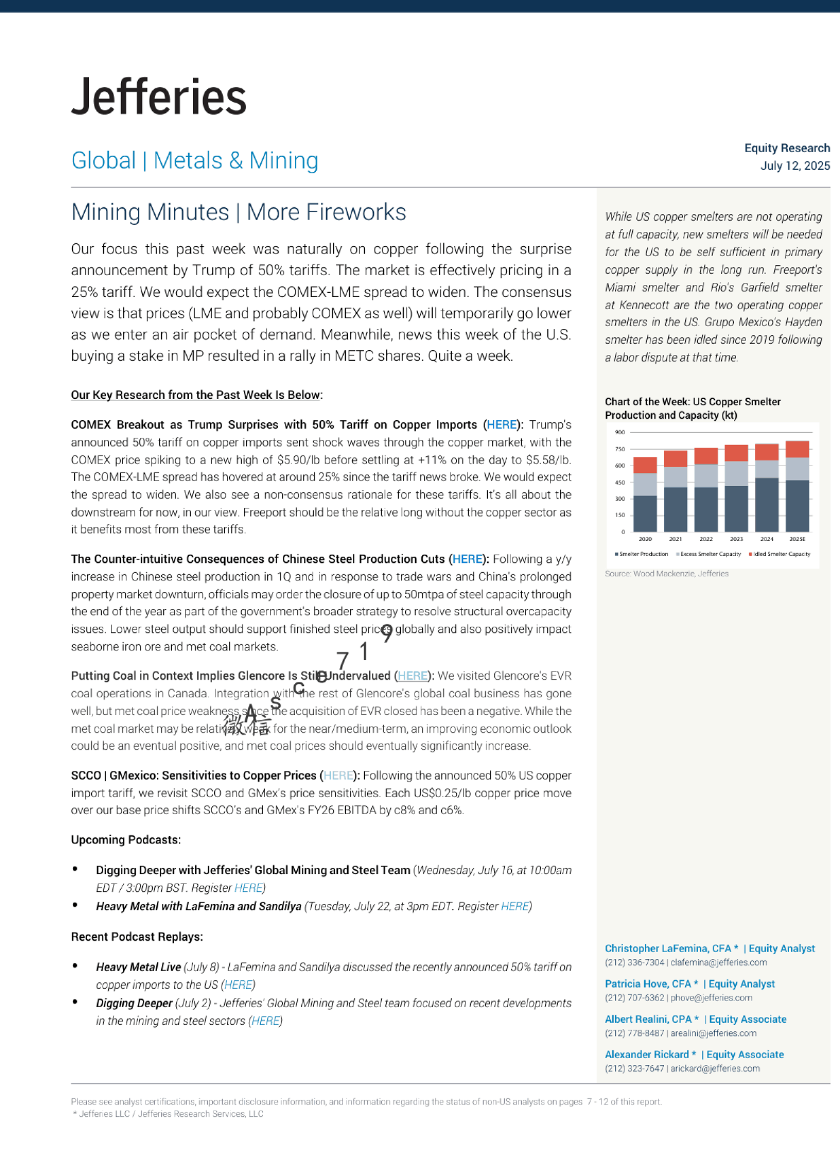 矿业动态：更多火花