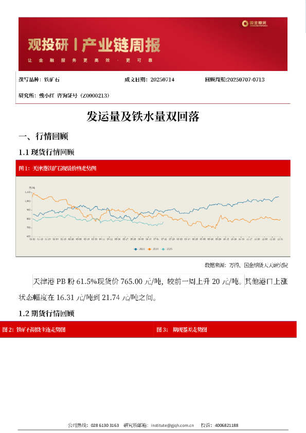 发运量及铁水量双回落