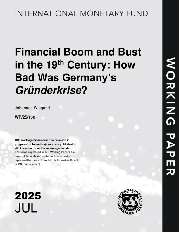 19世纪的金融繁荣与萧条：德国的格伦德克里斯有多糟糕？（英）2025