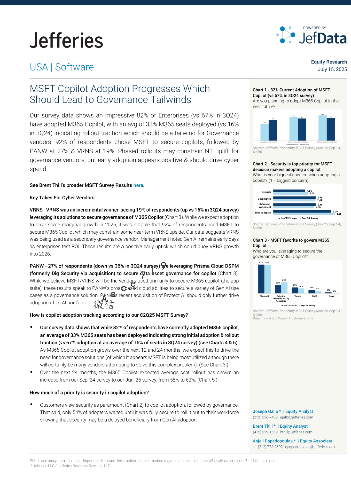 MSFT Copilot 采用进展应带来治理顺风