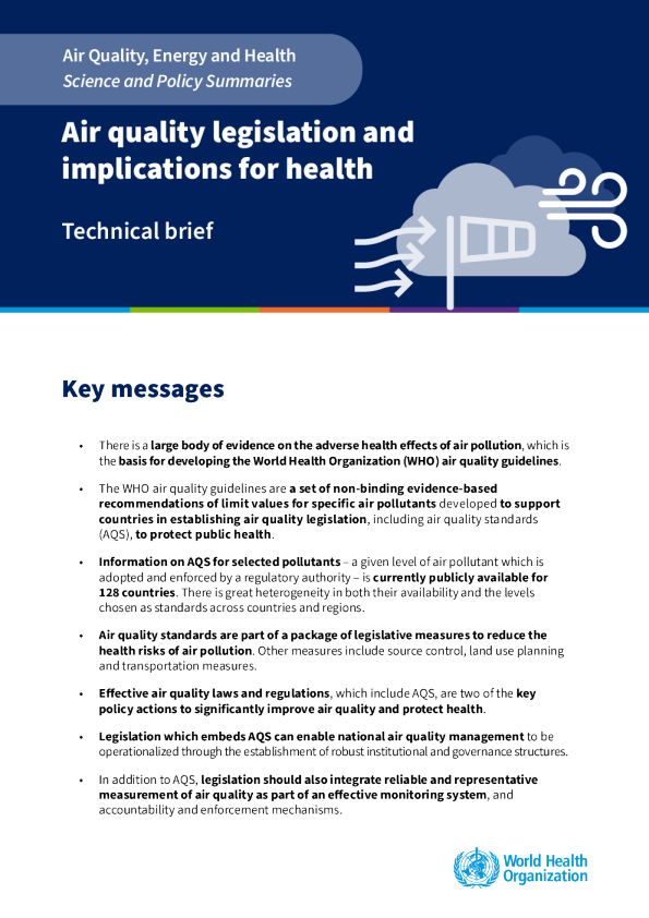 空气质量立法及其对健康的影响