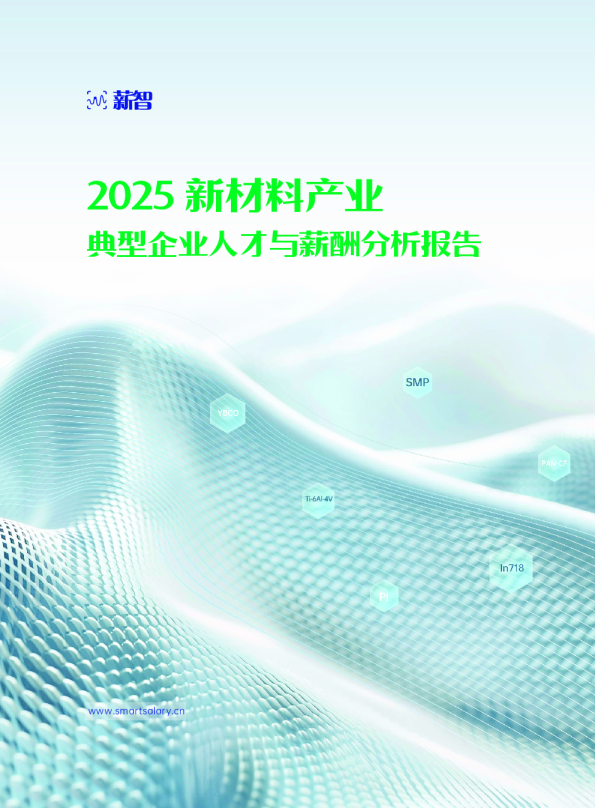 2025 新材料产业典型企业人才与薪酬分析报告