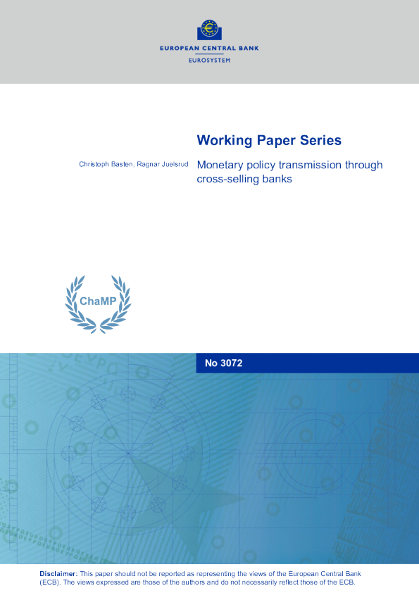 货币政策通过交叉销售银行传递