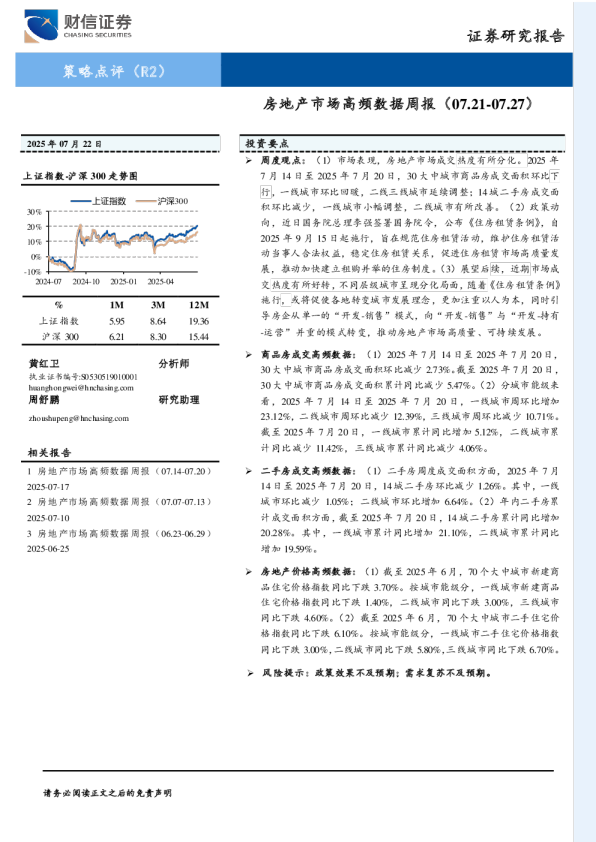 房地产市场高频数据周报