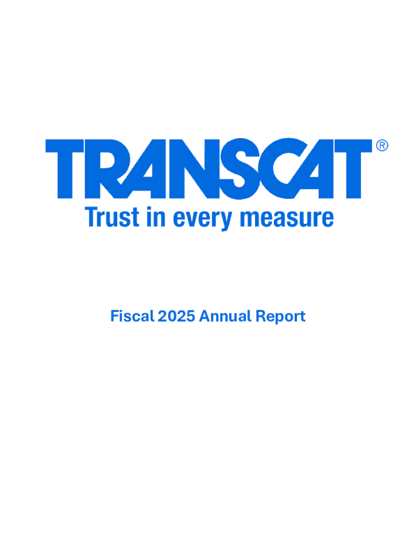 Transcat Inc 2024年度报告