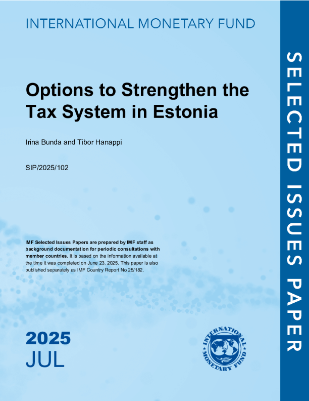 加强爱沙尼亚税收制度的选择：爱沙尼亚共和国