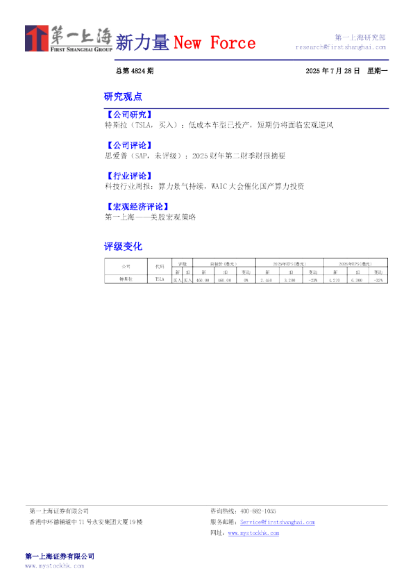 新力量New Force：总第4824期