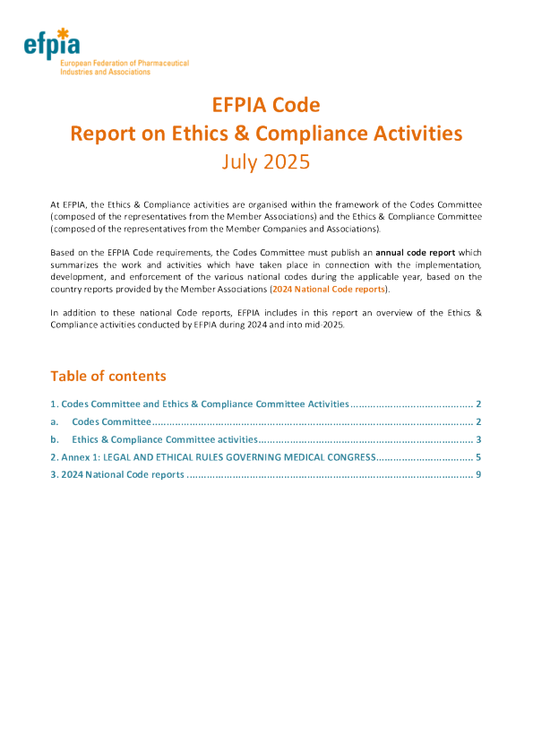 2024年EFPIA代码报告