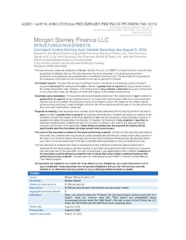 摩根士丹利美股招股说明书(2025-07-29版)