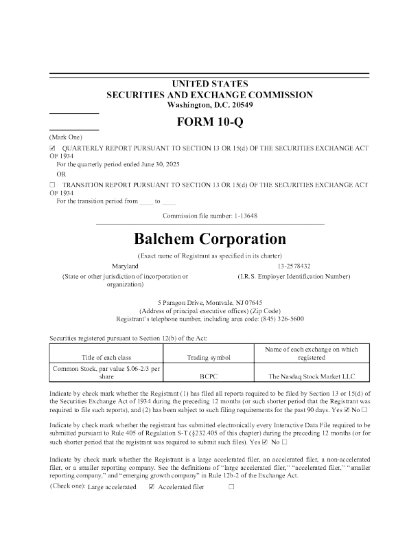 拜切 2025年季度报告