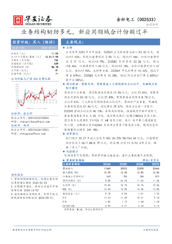 业务结构韧劲多元，新应用领域合计份额过半