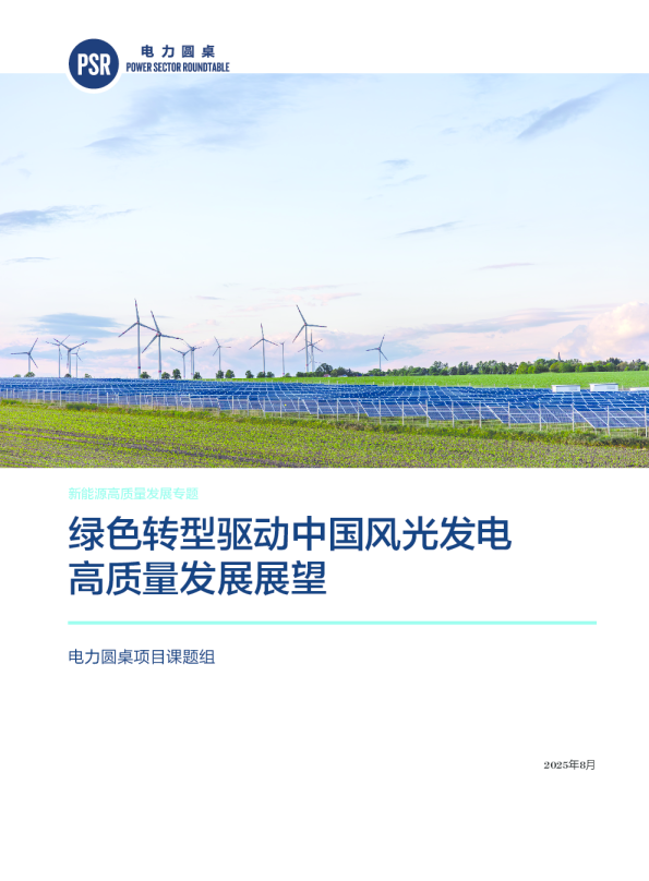 绿色转型驱动中国风光发电高质量发展展望