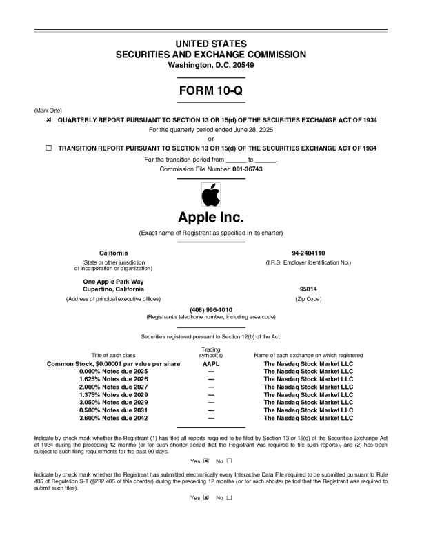 依据1934年证券交易法第13或15(d)条提交的季度报告