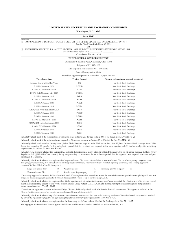 宝洁 2024年度报告