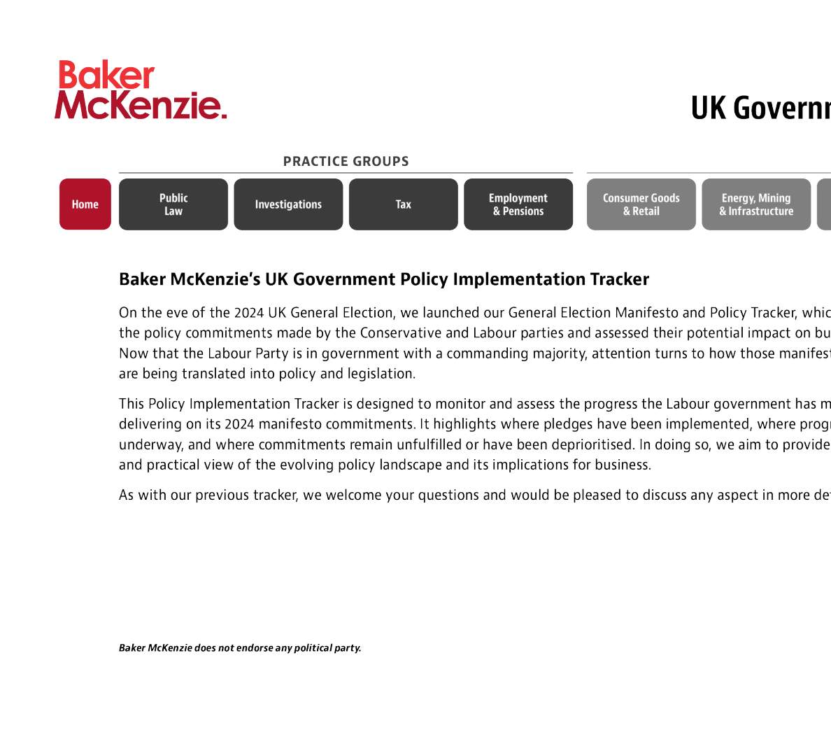 英国政府政策实施跟踪2025