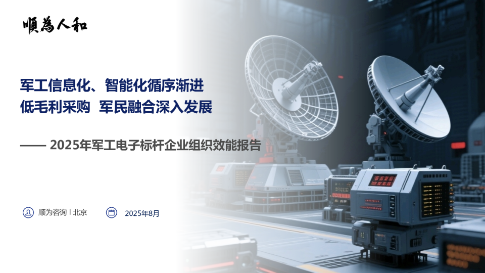 2025年军工电子标杆企业组织效能报告