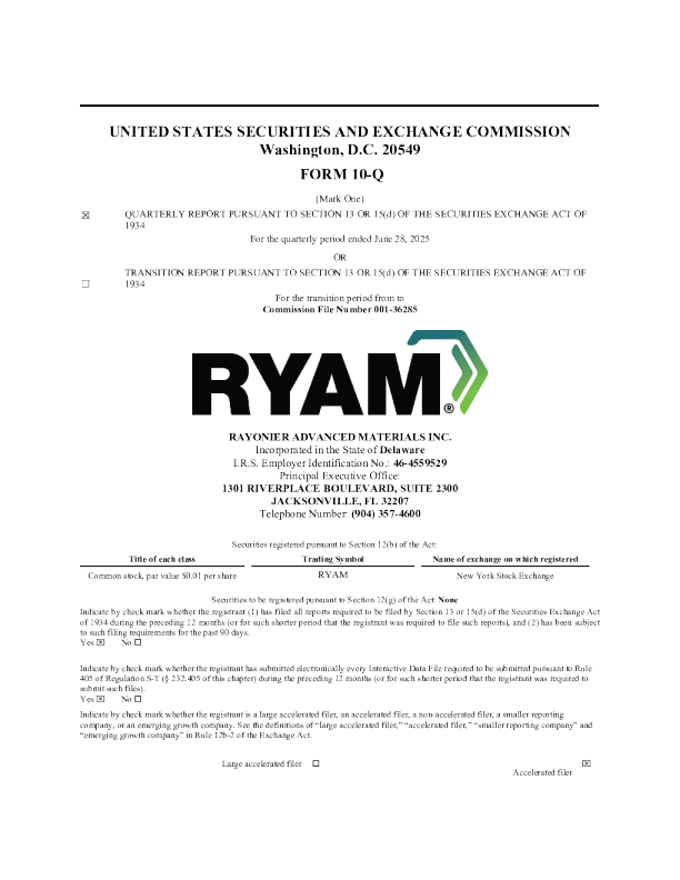 莱昂纳尔先进材料公司 2025年季度报告