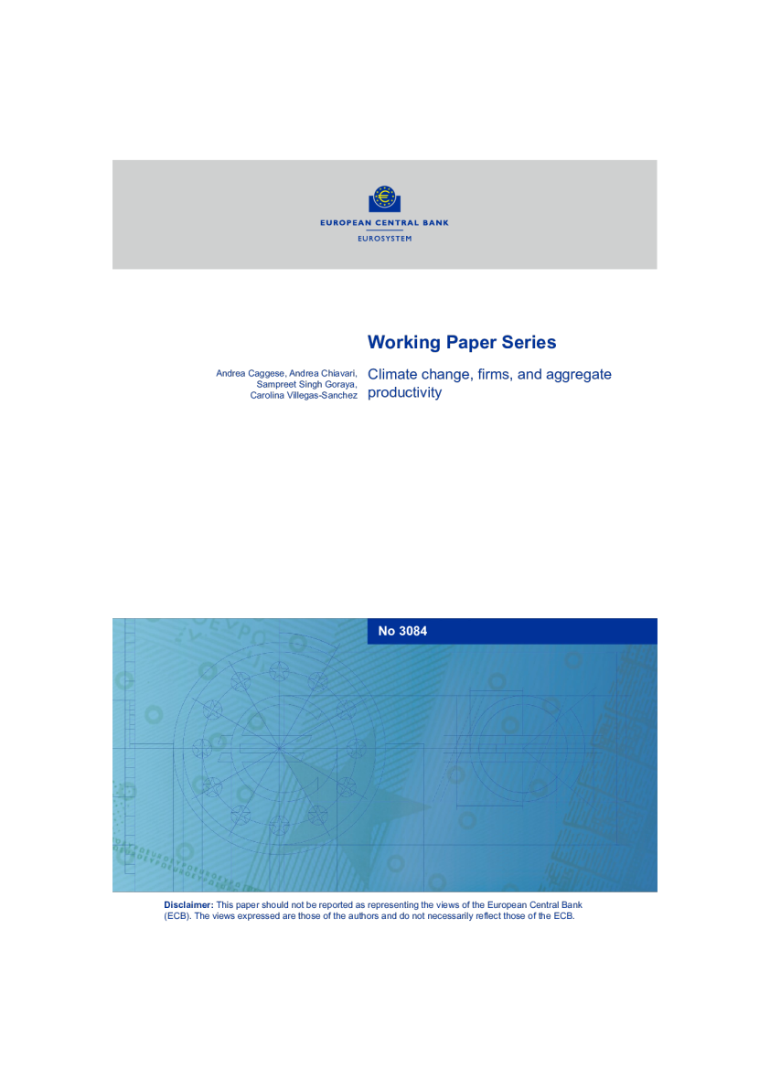 气候变化、企业和总生产率