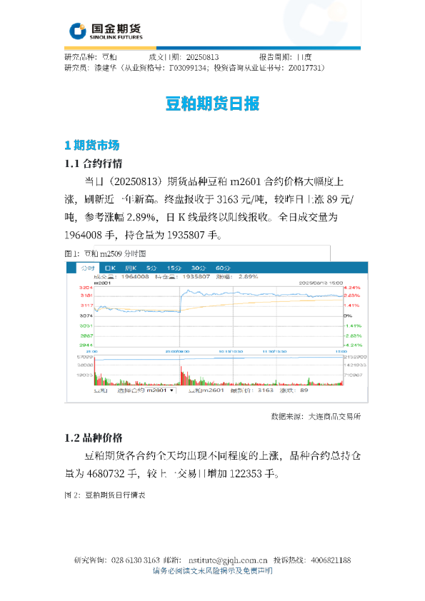 观投研之豆粕日报