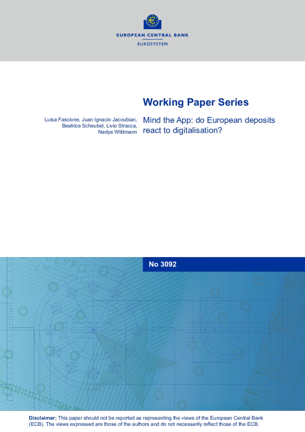 注意应用程序：欧洲存款对数字化有反应吗？