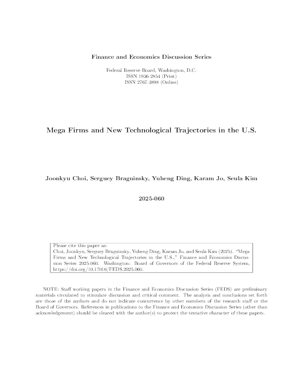 美国的大型企业与新技术发展轨迹