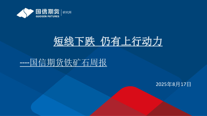 国信期货铁矿石周报：短线下跌，仍有上行动力