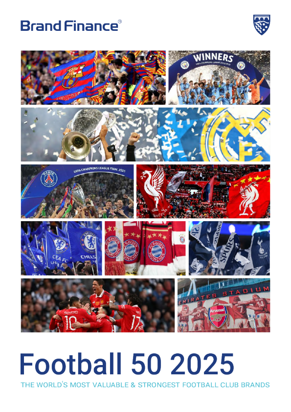 2025年全球最具价值和最强大的足球俱乐部品牌