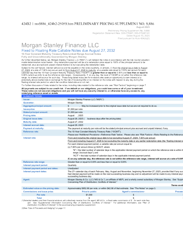 摩根士丹利美股招股说明书(2025-08-18版)