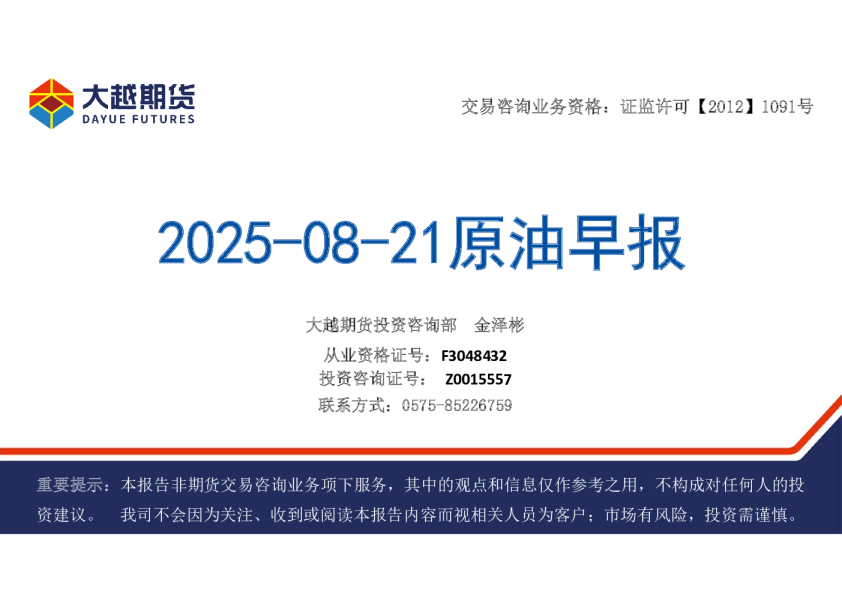 原油早报